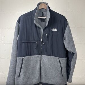 The North Face Denali Fleece Jacket Full Zip Mens Size XL Extra Large Gray Black